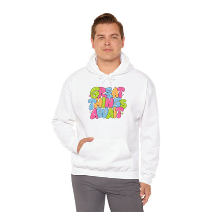 Heavy Blend™ Hooded Sweatshirt - Great Things Await Unisex Big Sale