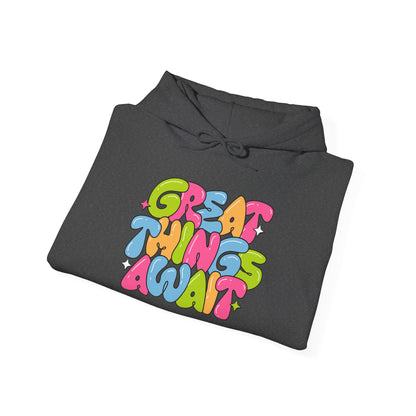 Heavy Blend™ Hooded Sweatshirt - Great Things Await Unisex Big Sale