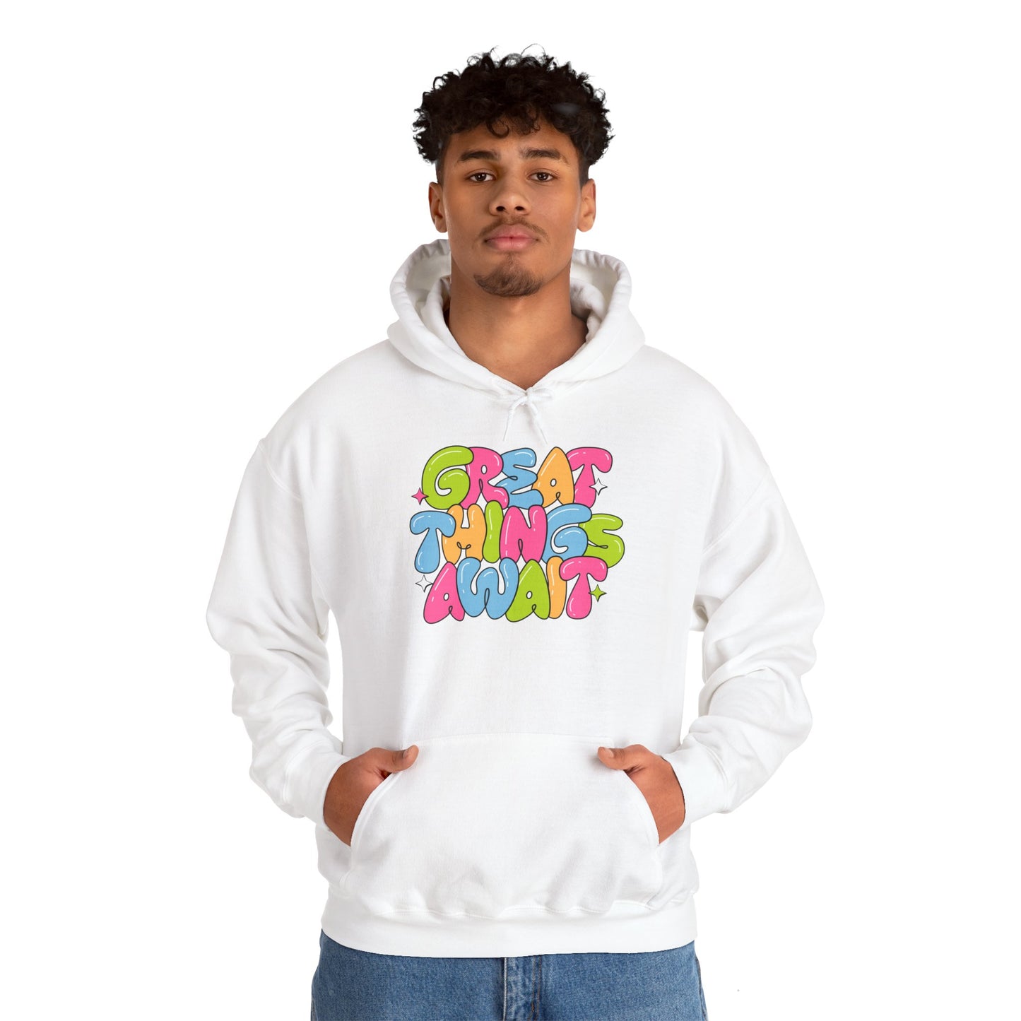 Heavy Blend™ Hooded Sweatshirt - Great Things Await Unisex Big Sale