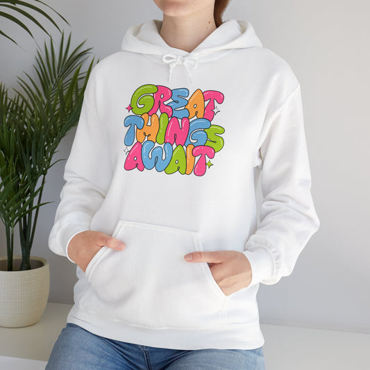 Heavy Blend™ Hooded Sweatshirt - Great Things Await Unisex Big Sale