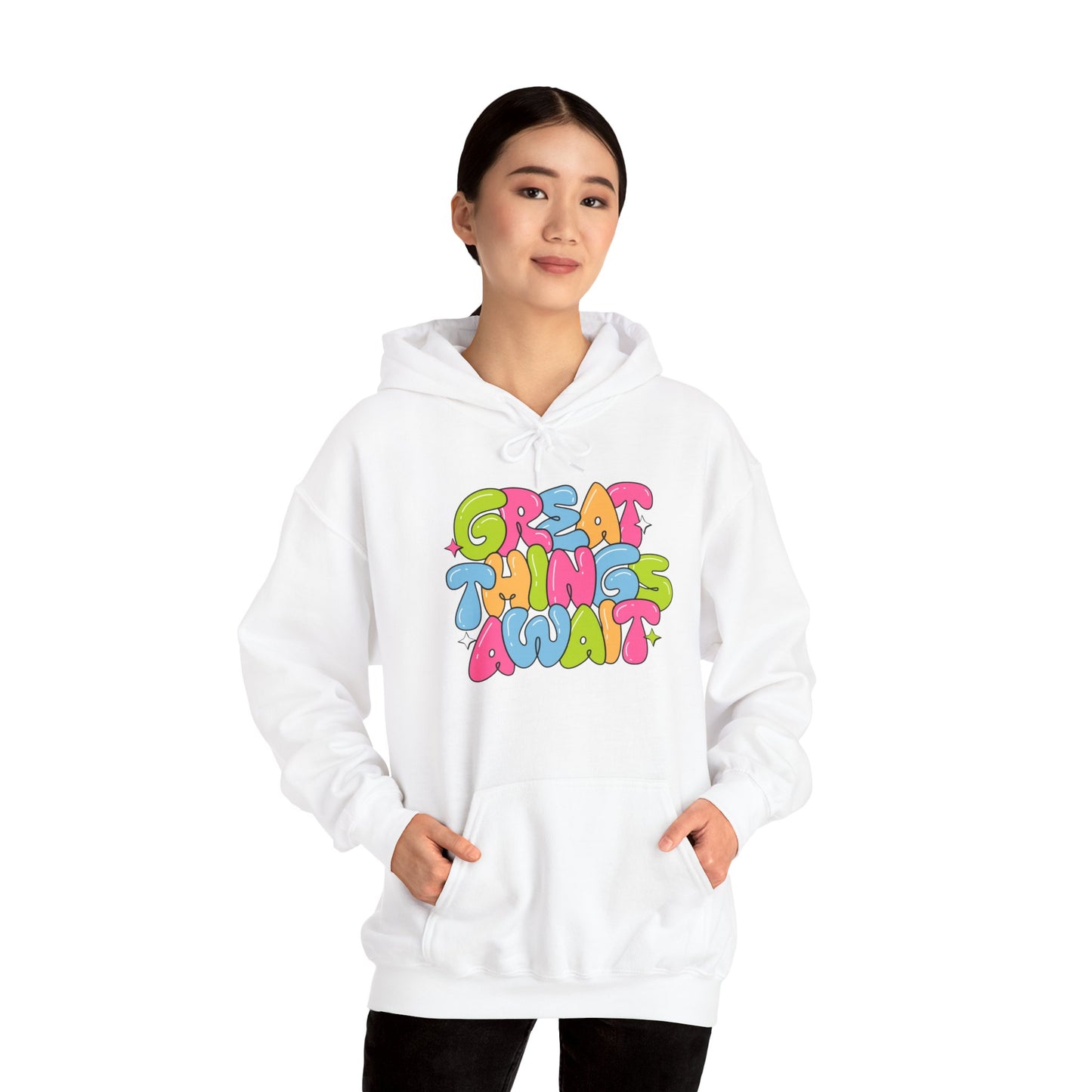 Heavy Blend™ Hooded Sweatshirt - Great Things Await Unisex Big Sale