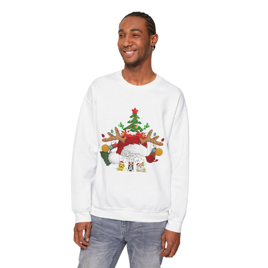 Sweatshirt Christmas : Unisex Heavy Blend Santa Design