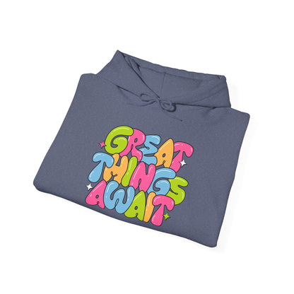 Heavy Blend™ Hooded Sweatshirt - Great Things Await Unisex Big Sale